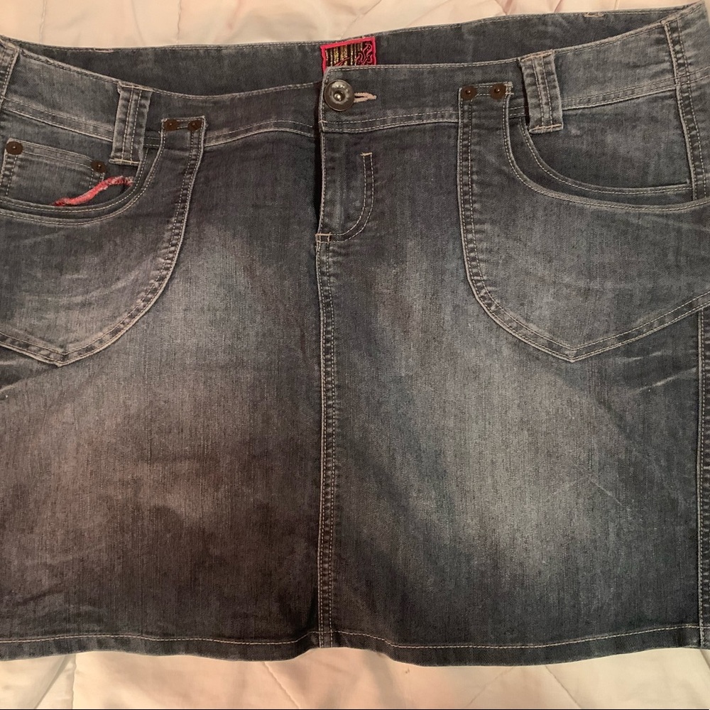Torrid denim mini skirt